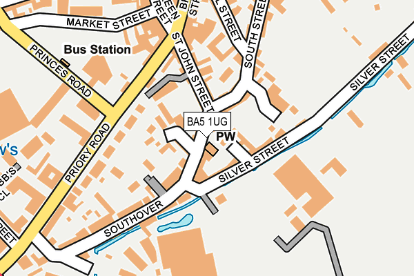 BA5 1UG map - OS OpenMap – Local (Ordnance Survey)