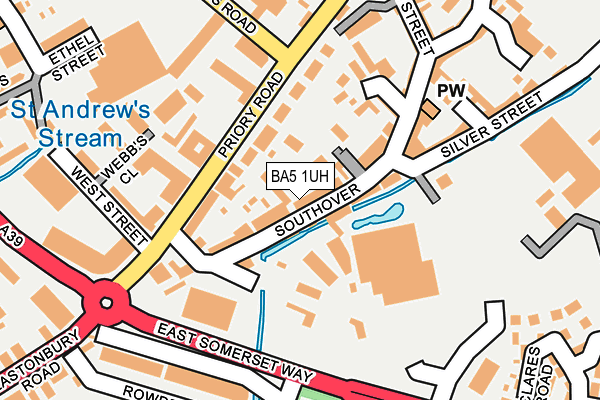 Map of WEBBS GARAGE ( SOUTHOVER ) LIMITED at local scale