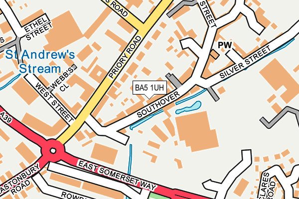 BA5 1UH map - OS OpenMap – Local (Ordnance Survey)