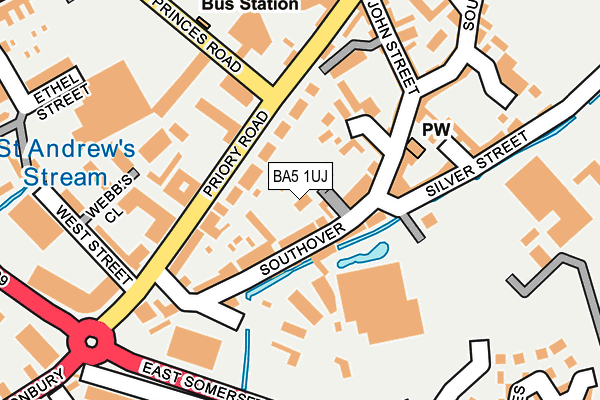 BA5 1UJ map - OS OpenMap – Local (Ordnance Survey)