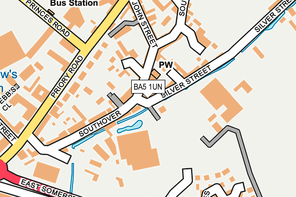 BA5 1UN map - OS OpenMap – Local (Ordnance Survey)