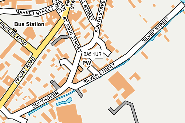 BA5 1UR map - OS OpenMap – Local (Ordnance Survey)