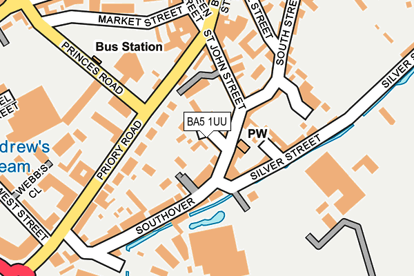 BA5 1UU map - OS OpenMap – Local (Ordnance Survey)