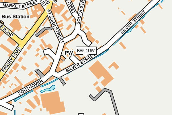 BA5 1UW map - OS OpenMap – Local (Ordnance Survey)