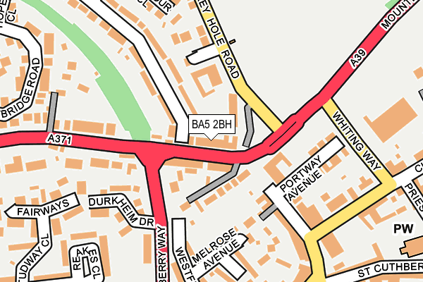 BA5 2BH map - OS OpenMap – Local (Ordnance Survey)