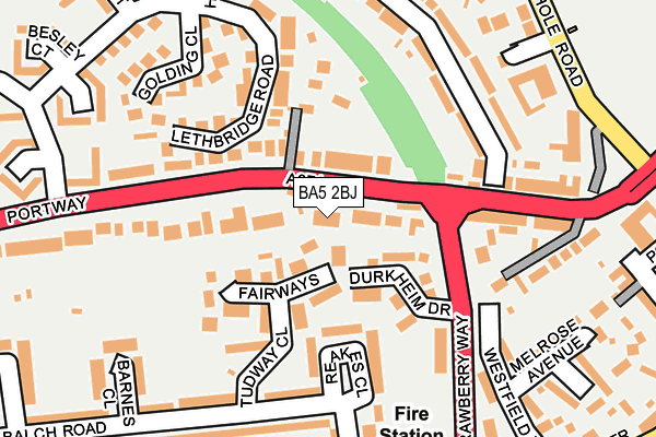 BA5 2BJ map - OS OpenMap – Local (Ordnance Survey)
