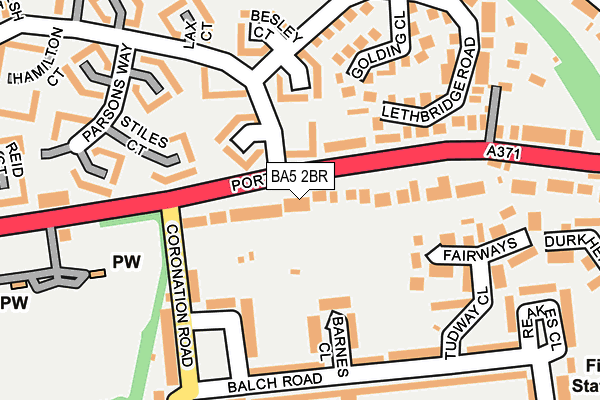 BA5 2BR map - OS OpenMap – Local (Ordnance Survey)
