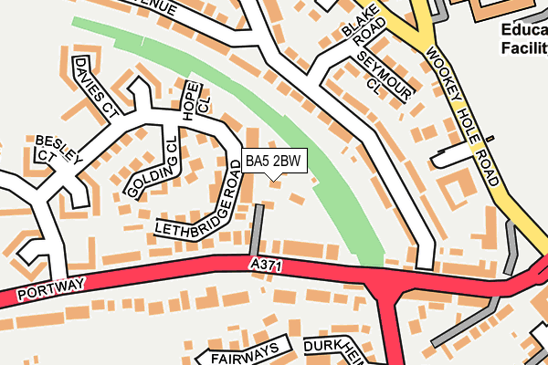 BA5 2BW map - OS OpenMap – Local (Ordnance Survey)