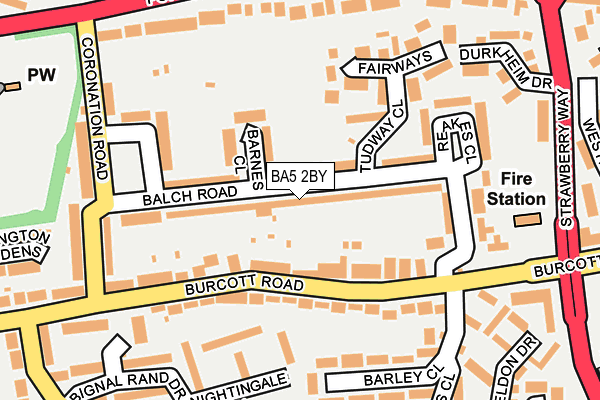 BA5 2BY map - OS OpenMap – Local (Ordnance Survey)