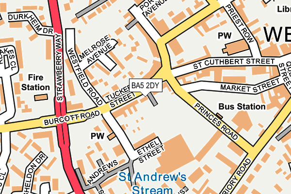 BA5 2DY map - OS OpenMap – Local (Ordnance Survey)