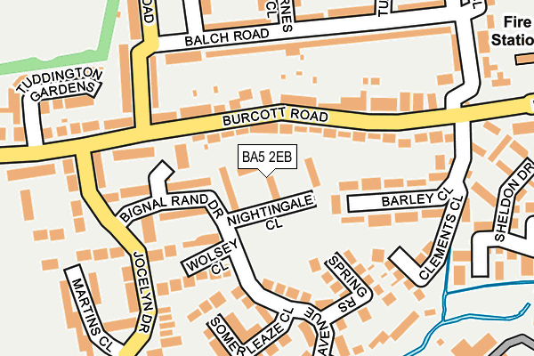 BA5 2EB map - OS OpenMap – Local (Ordnance Survey)