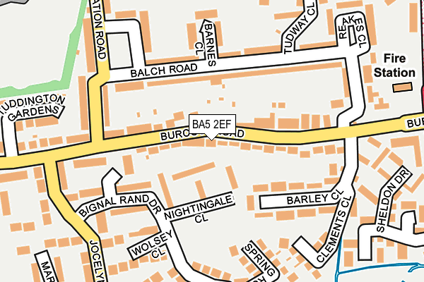 BA5 2EF map - OS OpenMap – Local (Ordnance Survey)