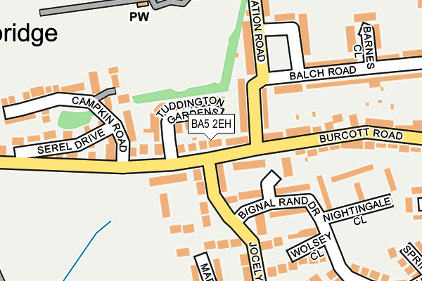 BA5 2EH map - OS OpenMap – Local (Ordnance Survey)