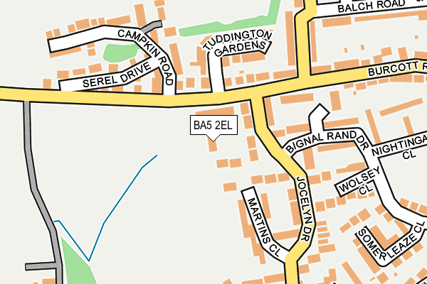 BA5 2EL map - OS OpenMap – Local (Ordnance Survey)