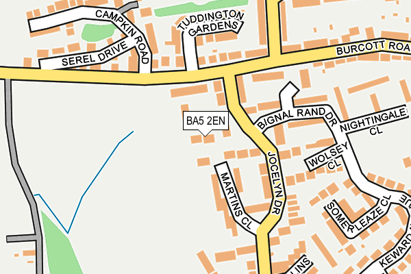BA5 2EN map - OS OpenMap – Local (Ordnance Survey)