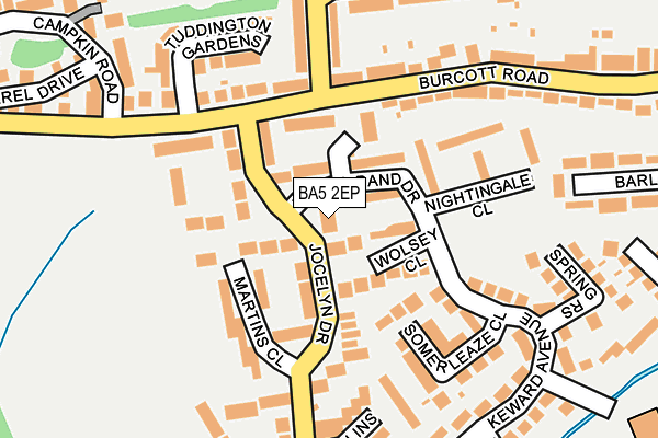 BA5 2EP map - OS OpenMap – Local (Ordnance Survey)