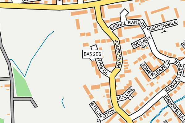 BA5 2ES map - OS OpenMap – Local (Ordnance Survey)