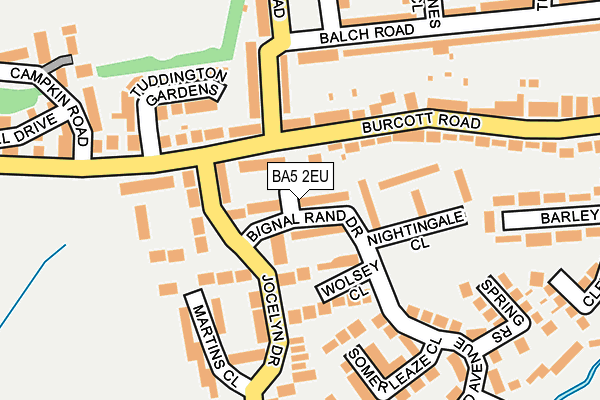BA5 2EU map - OS OpenMap – Local (Ordnance Survey)