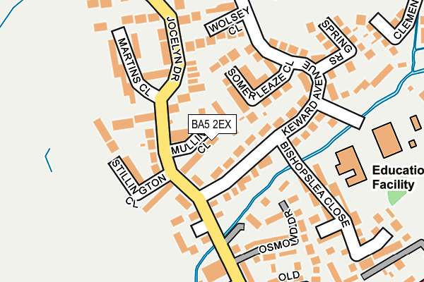 BA5 2EX map - OS OpenMap – Local (Ordnance Survey)
