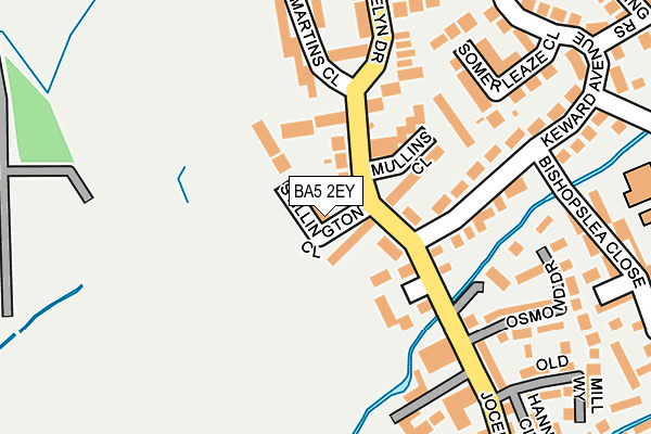 BA5 2EY map - OS OpenMap – Local (Ordnance Survey)