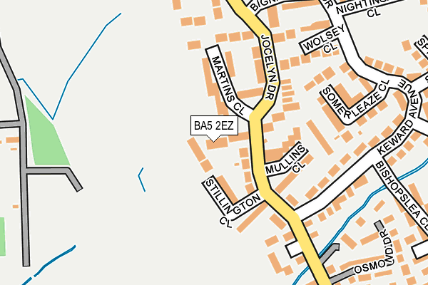 BA5 2EZ map - OS OpenMap – Local (Ordnance Survey)