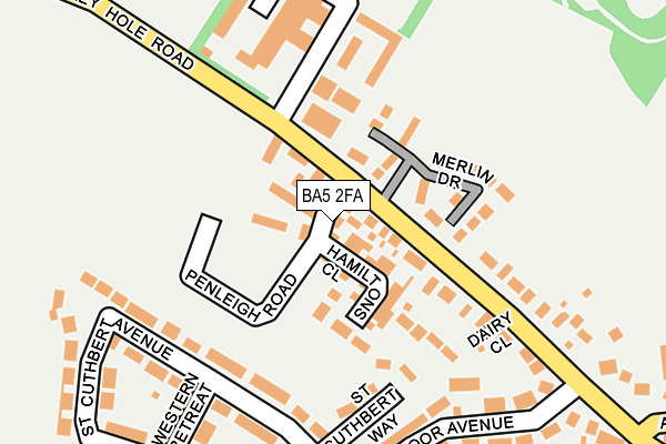 BA5 2FA map - OS OpenMap – Local (Ordnance Survey)