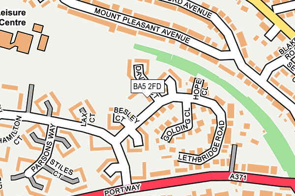 BA5 2FD map - OS OpenMap – Local (Ordnance Survey)