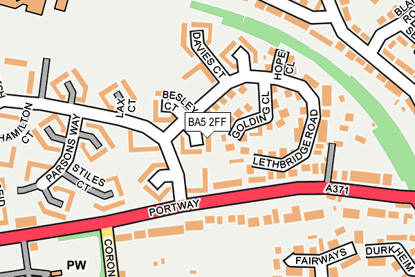 BA5 2FF map - OS OpenMap – Local (Ordnance Survey)