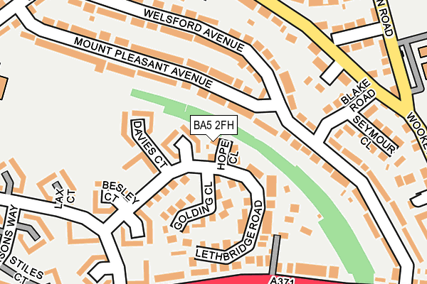 BA5 2FH map - OS OpenMap – Local (Ordnance Survey)