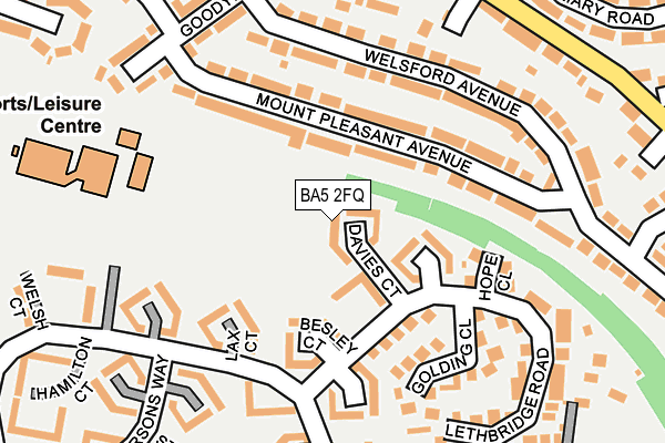 BA5 2FQ map - OS OpenMap – Local (Ordnance Survey)