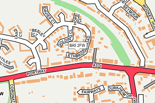 BA5 2FW map - OS OpenMap – Local (Ordnance Survey)