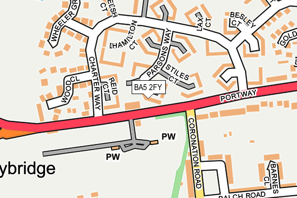 BA5 2FY map - OS OpenMap – Local (Ordnance Survey)