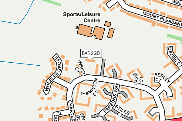 BA5 2GD map - OS OpenMap – Local (Ordnance Survey)