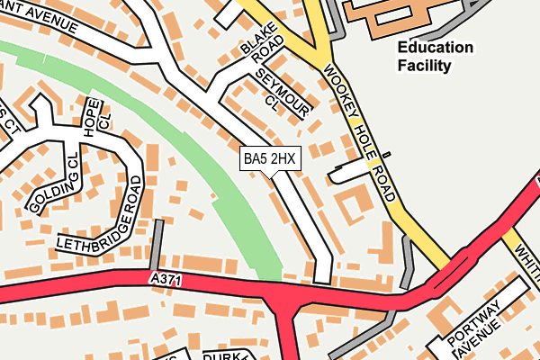 BA5 2HX map - OS OpenMap – Local (Ordnance Survey)