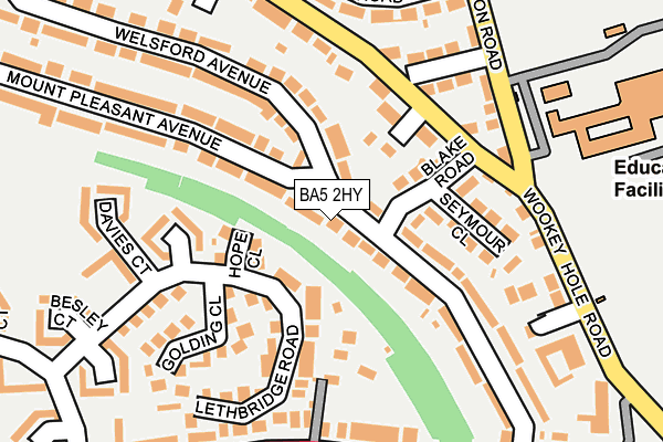 BA5 2HY map - OS OpenMap – Local (Ordnance Survey)