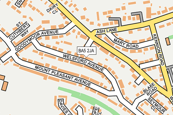BA5 2JA map - OS OpenMap – Local (Ordnance Survey)