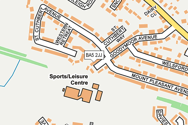 BA5 2JJ map - OS OpenMap – Local (Ordnance Survey)