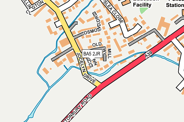BA5 2JR map - OS OpenMap – Local (Ordnance Survey)