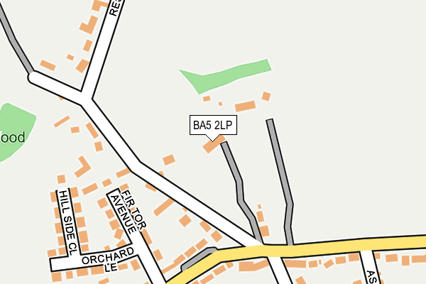 BA5 2LP map - OS OpenMap – Local (Ordnance Survey)