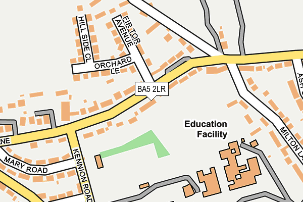 BA5 2LR map - OS OpenMap – Local (Ordnance Survey)