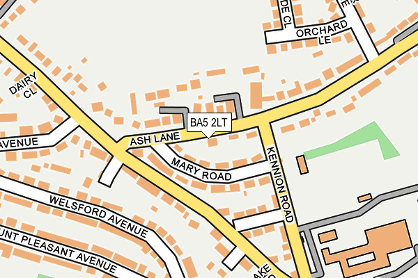 BA5 2LT map - OS OpenMap – Local (Ordnance Survey)