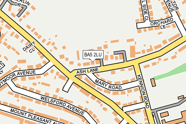 BA5 2LU map - OS OpenMap – Local (Ordnance Survey)