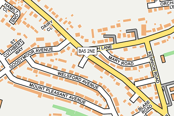 BA5 2NE map - OS OpenMap – Local (Ordnance Survey)