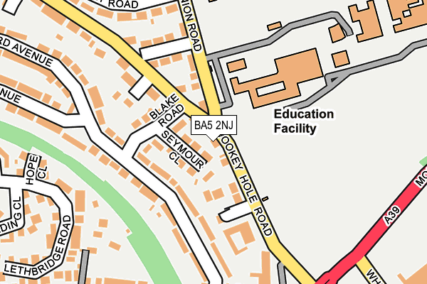 BA5 2NJ map - OS OpenMap – Local (Ordnance Survey)