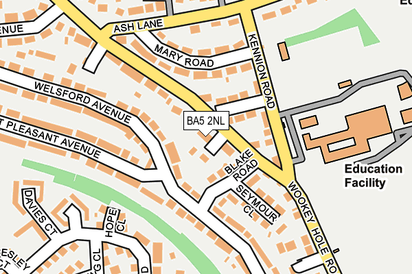 BA5 2NL map - OS OpenMap – Local (Ordnance Survey)