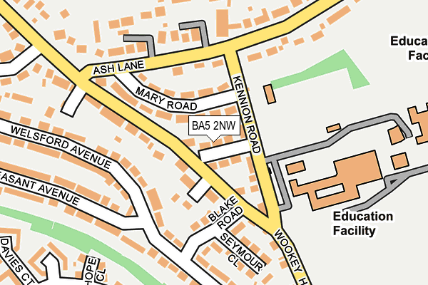 BA5 2NW map - OS OpenMap – Local (Ordnance Survey)
