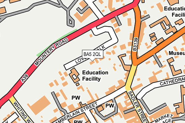 BA5 2QL map - OS OpenMap – Local (Ordnance Survey)