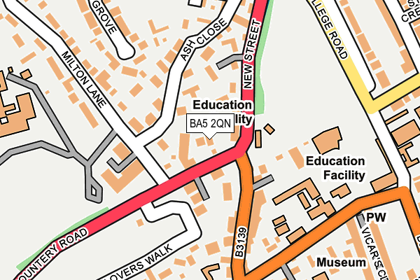 BA5 2QN map - OS OpenMap – Local (Ordnance Survey)