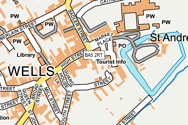 BA5 2RT map - OS OpenMap – Local (Ordnance Survey)