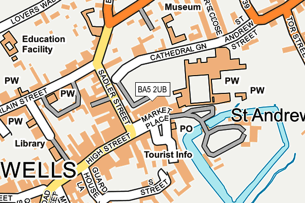BA5 2UB map - OS OpenMap – Local (Ordnance Survey)